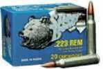 223 Remington 20 Rounds Ammunition Bear 62 Grain Hollow Point